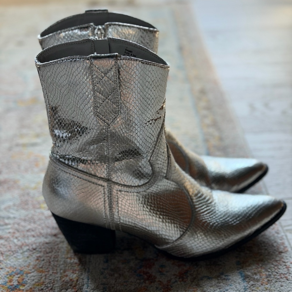 Coconuts by Matisse Metallic Heeled Boots